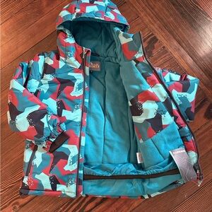 Vibrant Patterned Kids ski Jacket